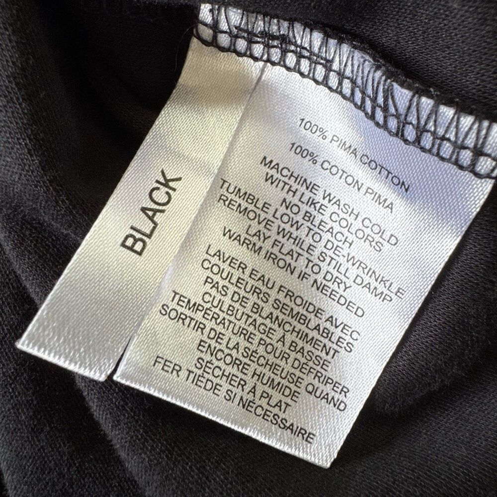 Robert Barakett Georgia Crew Style Pima Cotton Black Crew Neck Size XXL - Picture 4 of 5